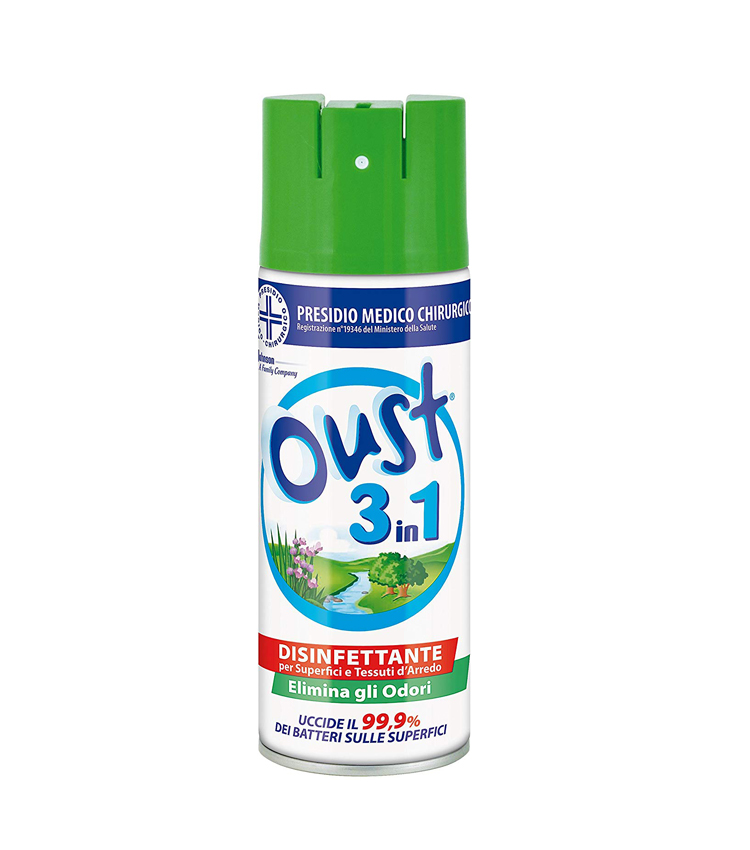 OUST 3 in 1 Disinfettante spray elimina gli odori superfici e tessuti 400ml  - Il Mio Store