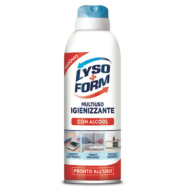 Lysoform Multiuso Igienizzante Spray con Alcool Pronto all'Uso - Flacone da  300 ml : : Salute e cura della persona