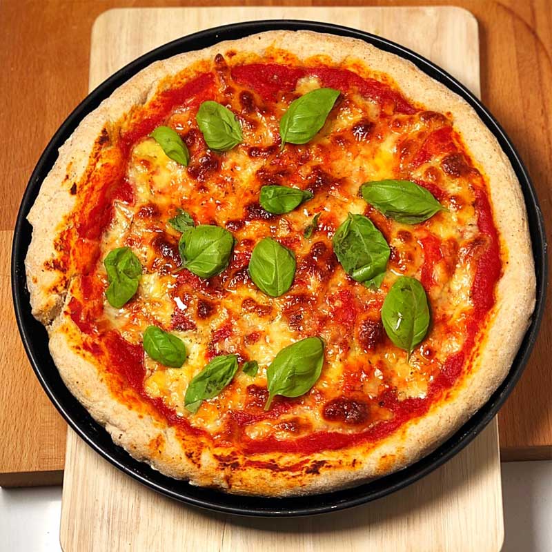 TEGLIA TONDA in Lamiera Blu per pizza - Il Mio Store