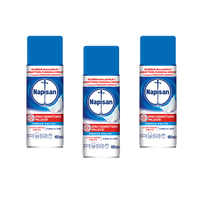 NAPISAN Spray Disinfettante Milleusi 400 ml - 3 Pz - Il Mio Store