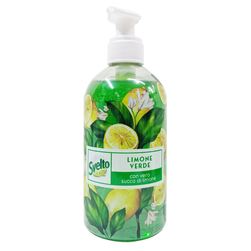 SVELTO DETERSIVO PIATTI A MANO limone verde con tappo dosatore ml 450 - pz  6 - Il Mio Store