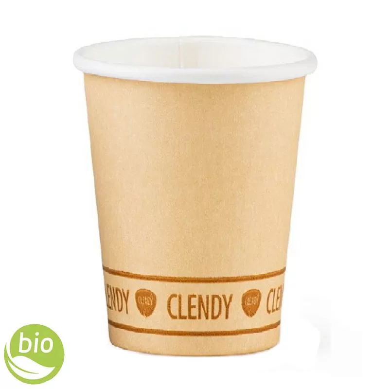 CLENDY BICCHIERINI DI CARTA biodegradabili monouso verdi 200cc - 300pz