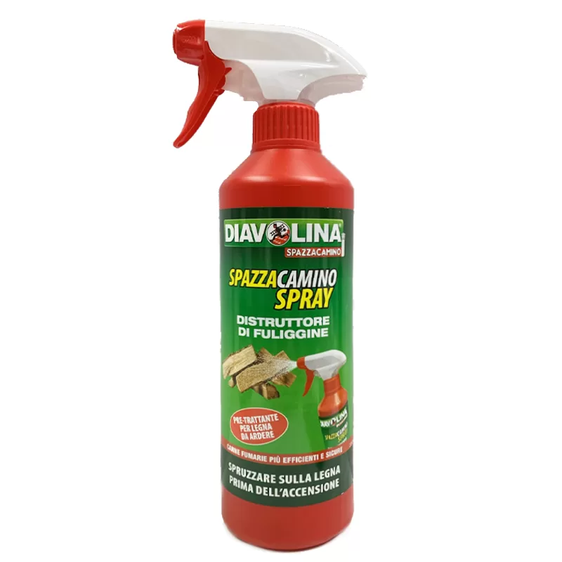 DIAVOLINA Spazzacamino Spray Distruttore di fuliggine 450ml - 6pz - Il Mio  Store